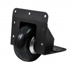 80mm Heavy Duty Black Edge Castor with Black Wheel